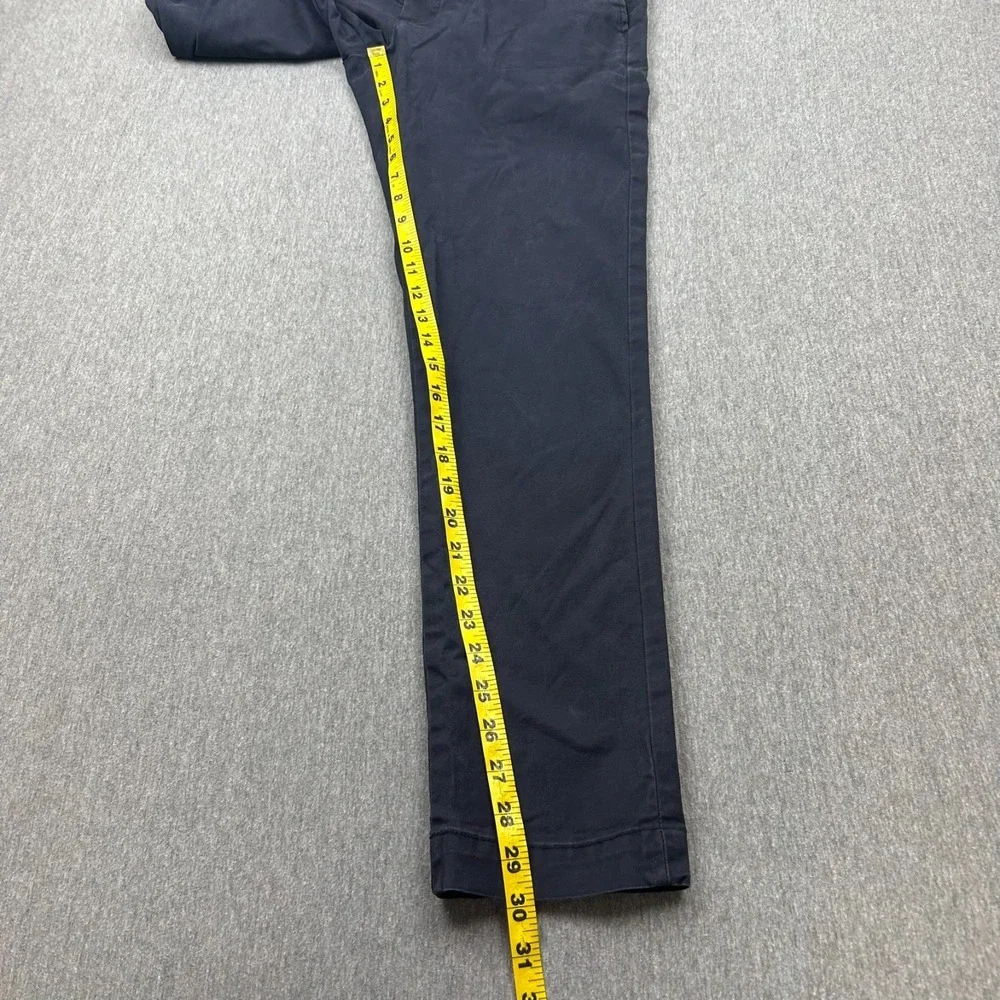 Banana Republic Mason Chino Flat Front Pants Mens 29x32 (30x30) Navy Blue